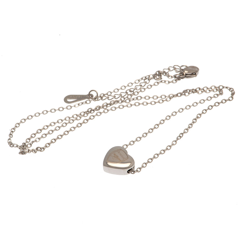 Arsenal FC Stainless Steel Heart Necklace, alternate view