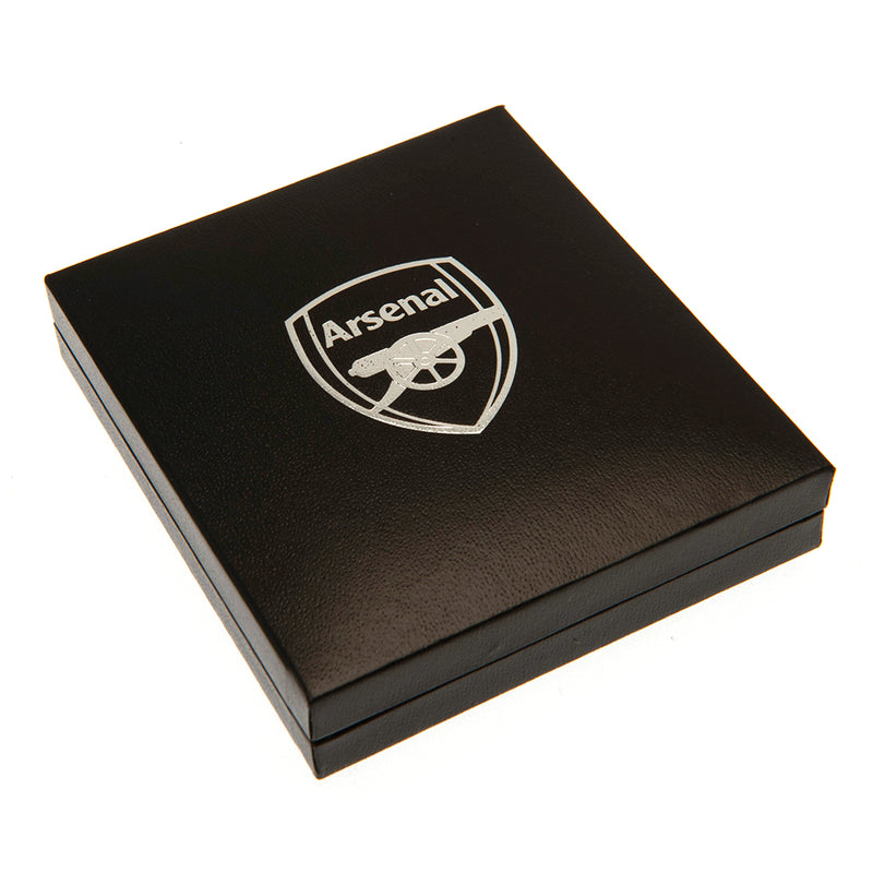 Arsenal FC Stainless Steel Heart Necklace, close-up detail