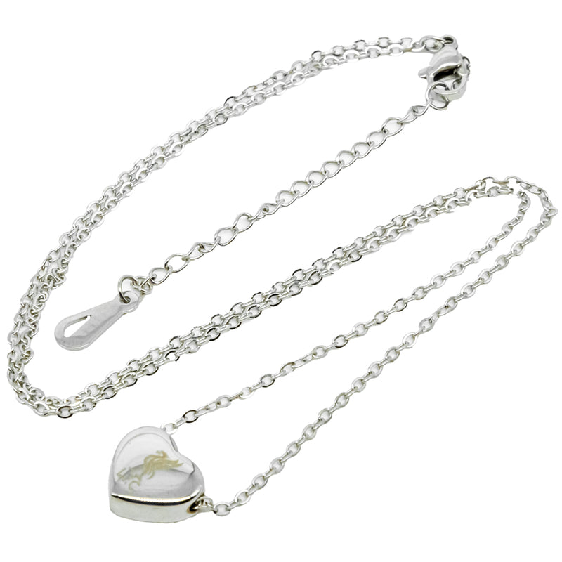 Liverpool FC Stainless Steel Heart Necklace, alternate view