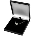 Liverpool FC Stainless Steel Heart Necklace, side angle