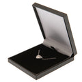 Manchester City FC Stainless Steel Heart Necklace, side angle