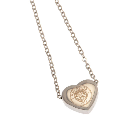 Manchester City FC Stainless Steel Heart Necklace collectible from Infinity Collectables 2026