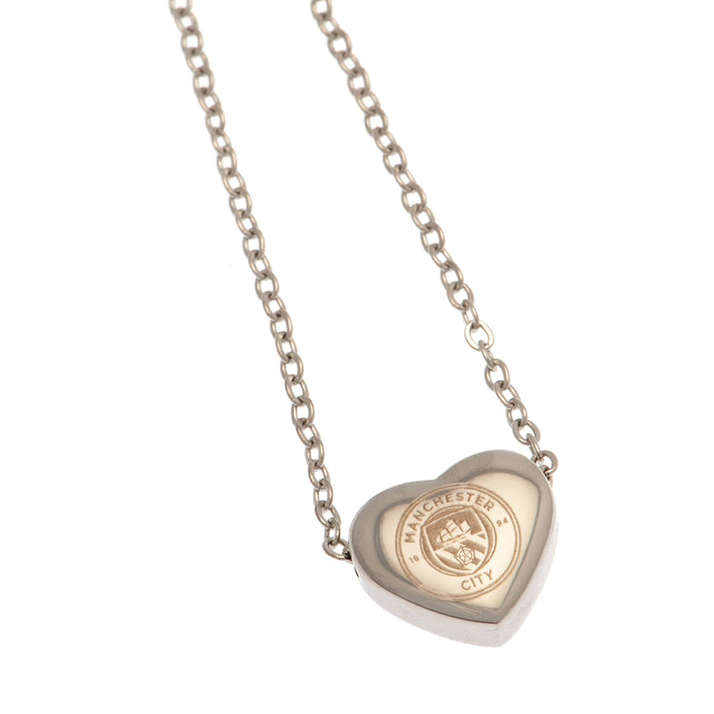 Manchester City FC Stainless Steel Heart Necklace collectible from Infinity Collectables 2026