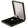 Tottenham Hotspur FC Stainless Steel Heart Necklace, side angle