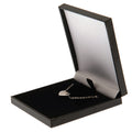 West Ham United FC Stainless Steel Heart Necklace, side angle