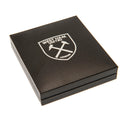 West Ham United FC Stainless Steel Heart Necklace, close-up detail