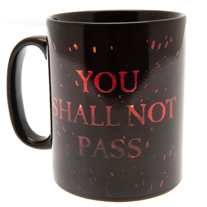 The Lord Of The Rings Heat Changing Shall Not Pass Mega Mug