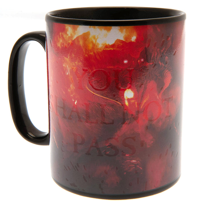 The Lord Of The Rings Heat Changing Shall Not Pass Mega Mug