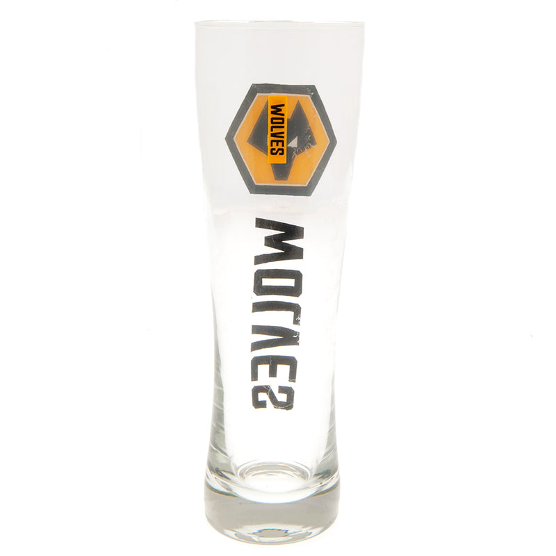Wolverhampton Wanderers FC Tall Beer Glass, alternate view