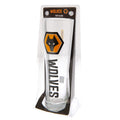 Wolverhampton Wanderers FC Tall Beer Glass, side angle