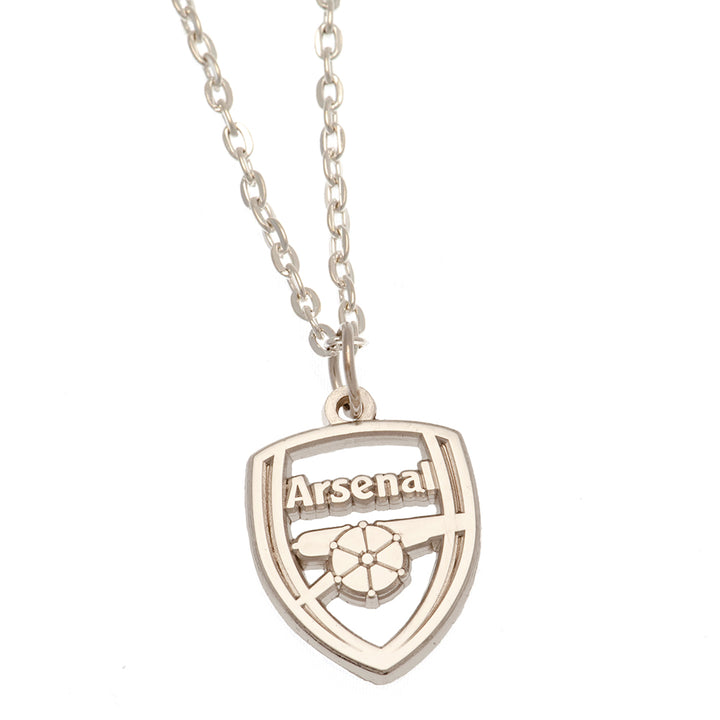 Arsenal FC Silver Plated Boxed Pendant