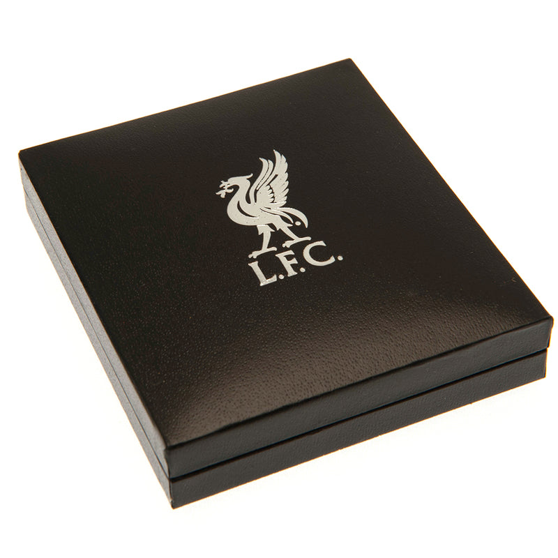 Liverpool FC Silver Plated Boxed Pendant, close-up detail