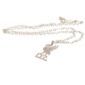 Liverpool FC Silver Plated Boxed Pendant, side angle