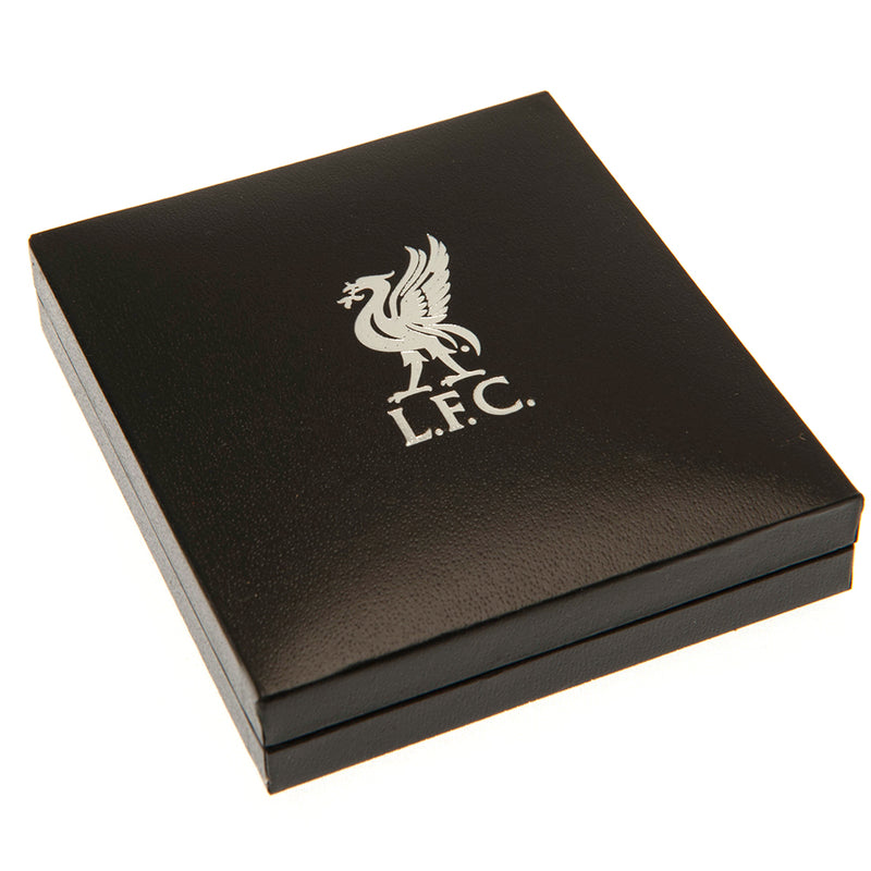 Liverpool FC Silver Plated Boxed Pendant, close-up detail