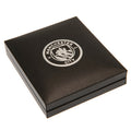 Manchester City FC Silver Plated Boxed Pendant, close-up detail