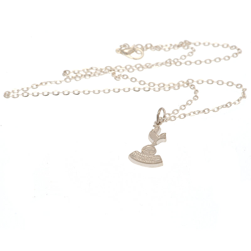 Tottenham Hotspur FC Silver Plated Boxed Pendant, side angle
