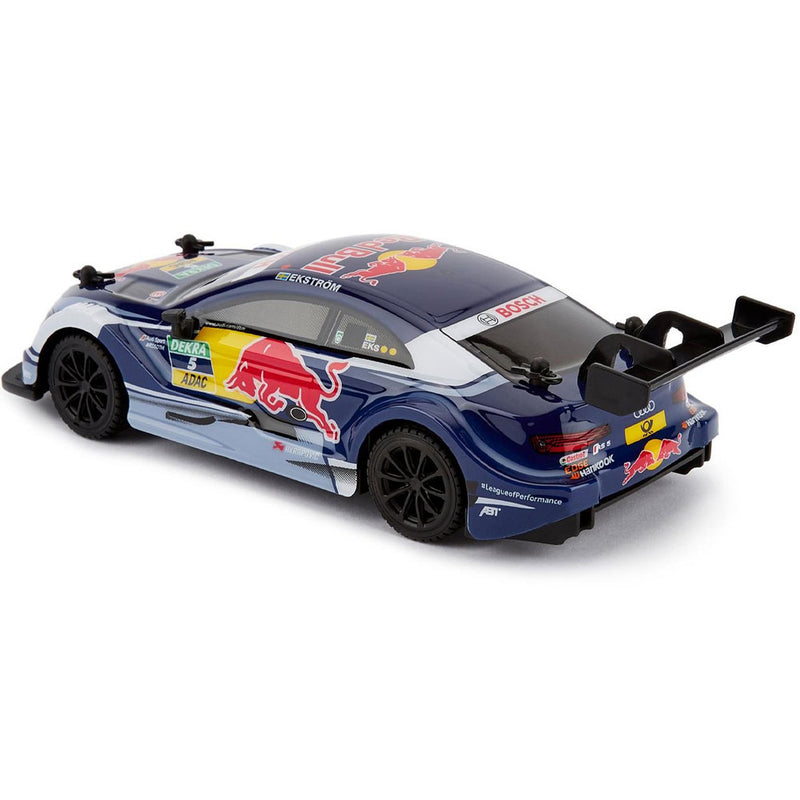 Audi DTM Blue Red Bull Radio Controlled Car 1:24 Scale, side angle