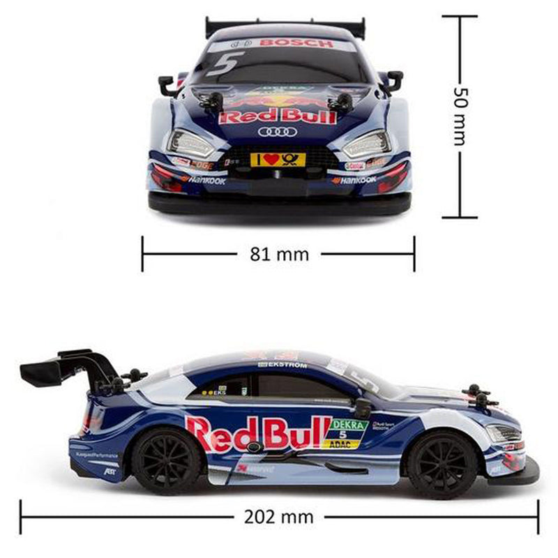 Audi DTM Blue Red Bull Radio Controlled Car 1:24 Scale, rear view