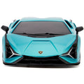 Lamborghini Sian Radio Controlled Car 1:24 Scale Blue, close-up detail