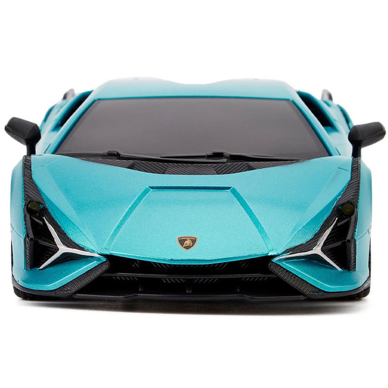 Lamborghini Sian Radio Controlled Car 1:24 Scale Blue, close-up detail