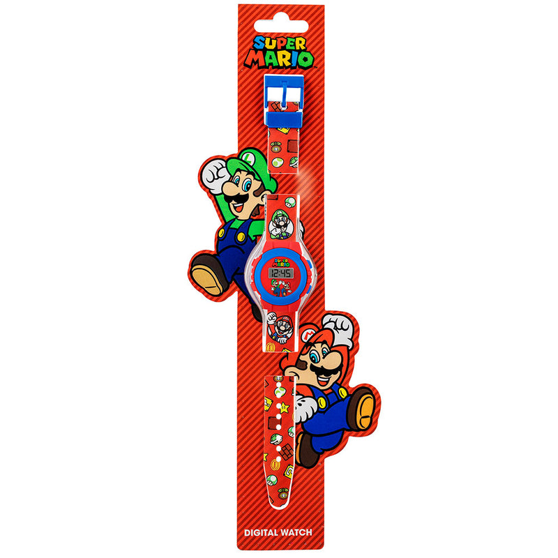 Super Mario Kids Digital Watch, side angle