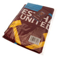 West Ham United FC Towel, side angle