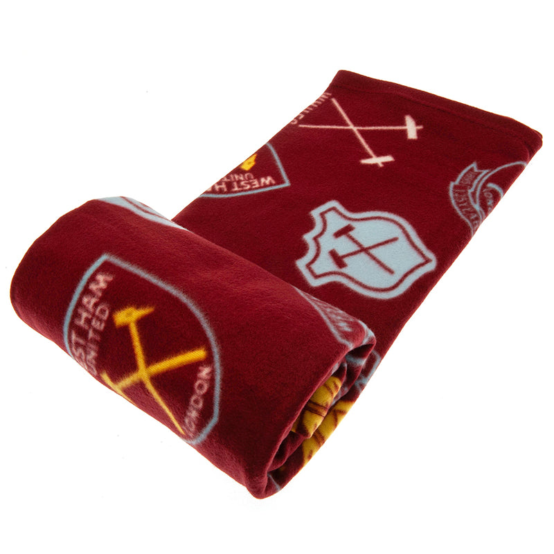 West Ham United FC Historic Crests Fleece Blanket collectible from Infinity Collectables 2026