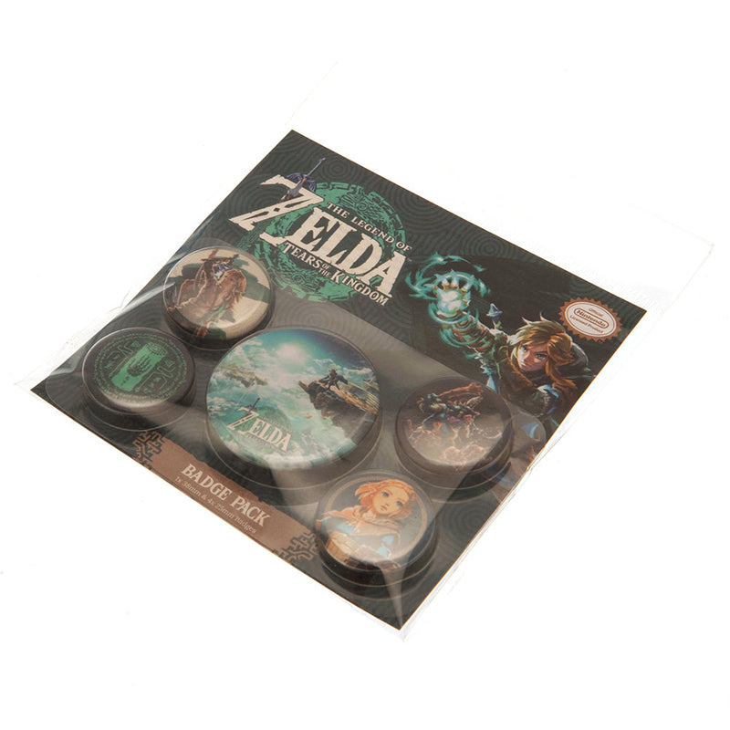 The Legend Of Zelda Button Badge Set, side angle