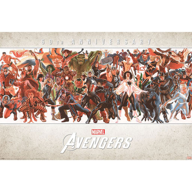Avengers Poster 60th Anniversary collectible from Marvel Infinity Collectables 2026