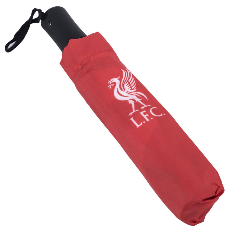 Liverpool FC Red & White Umbrella, side angle