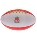 Liverpool FC Mini Foam American Football, close-up detail