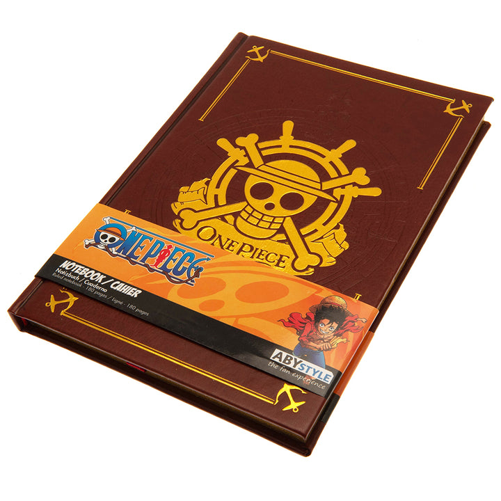 One Piece Premium Notebook Gold Skull