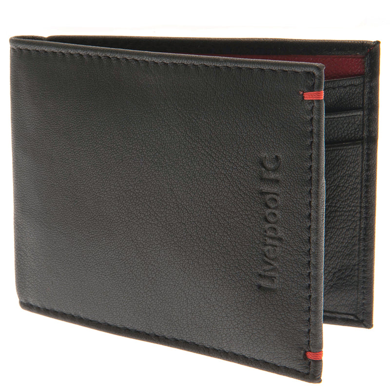 Liverpool FC Premium Leather Wallet, side angle
