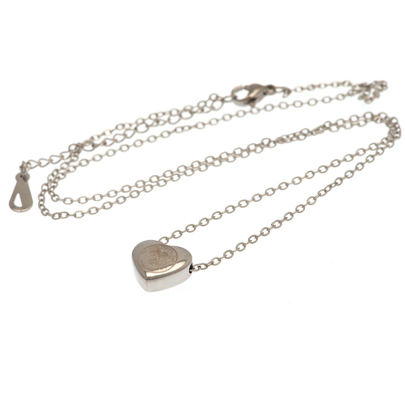 Celtic FC Stainless Steel Heart Necklace, alternate view