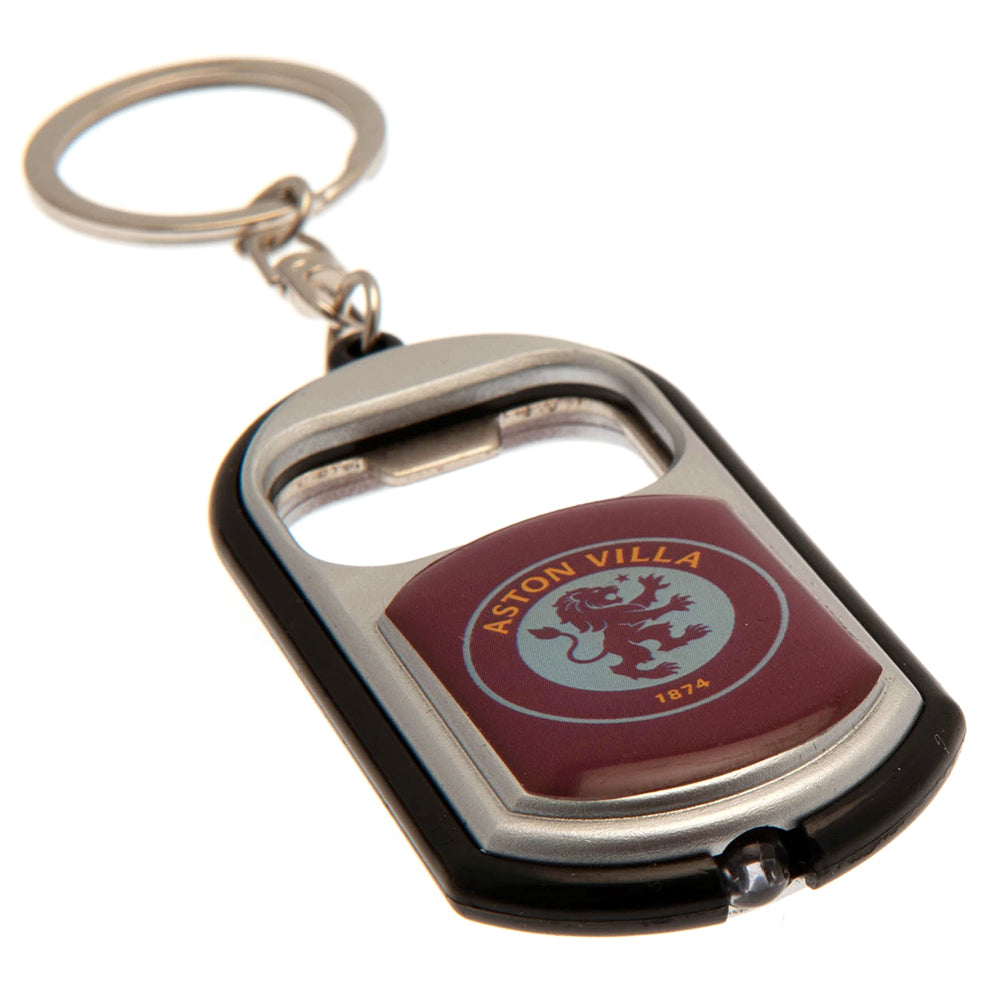 Aston Villa FC Keyring Torch Bottle Opener