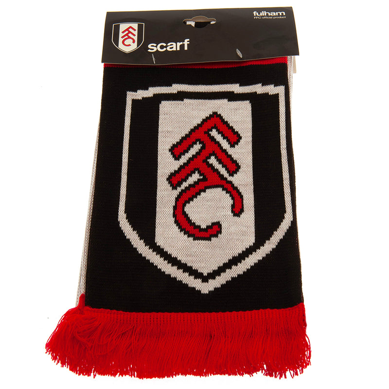 Fulham FC Nero Scarf, close-up detail