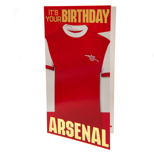 Arsenal FC Retro Shirt Birthday Card, alternate view