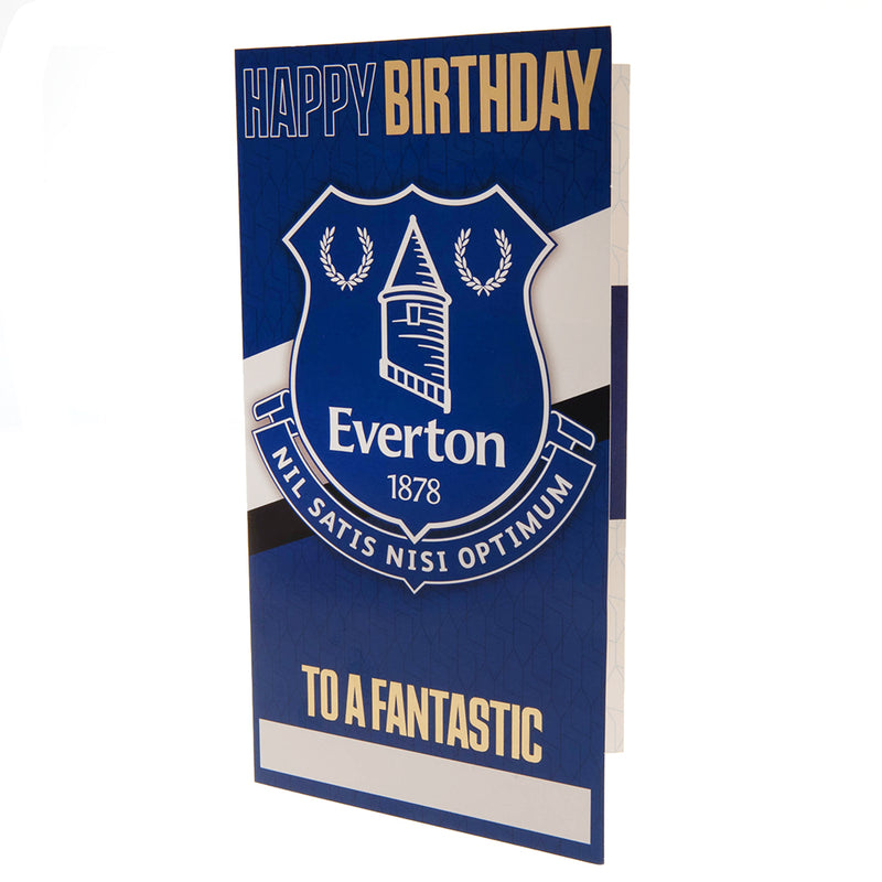 Everton FC Personalised Birthday Card, alternate view