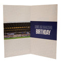 Everton FC Personalised Birthday Card, side angle