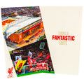 Liverpool FC Personalised Birthday Card, side angle