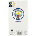 Manchester City FC Personalised Birthday Card, rear view