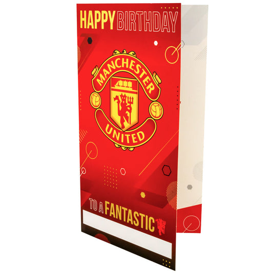 Manchester United FC Personalised Birthday Card, alternate view