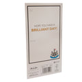 Newcastle United FC Crest Birthday Card, close-up detail