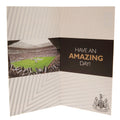 Newcastle United FC Personalised Birthday Card, side angle