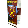 West Ham United FC Personalised Birthday Card, alternate view
