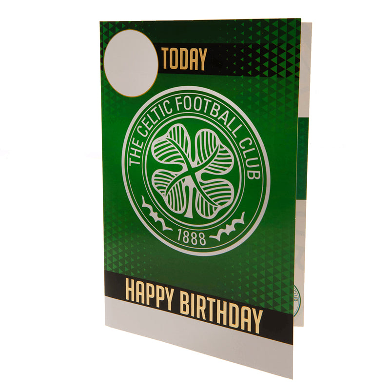 Celtic FC Birthday Card With Stickers, alternate view