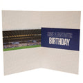 Everton FC Birthday Card With Stickers, side angle
