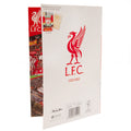 Liverpool FC Birthday Card With Stickers, rear view