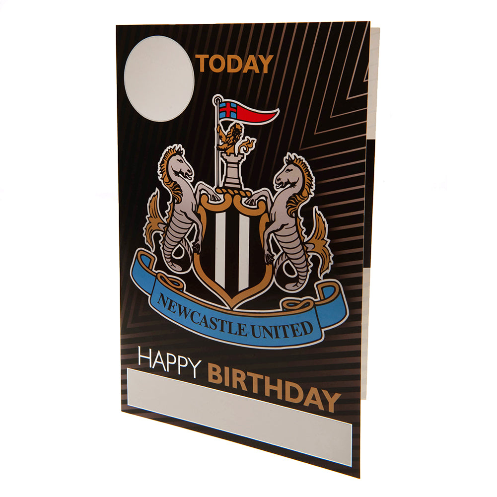 Newcastle United FC Birthday Card With Stickers