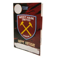West Ham United FC Birthday Card With Stickers, alternate view